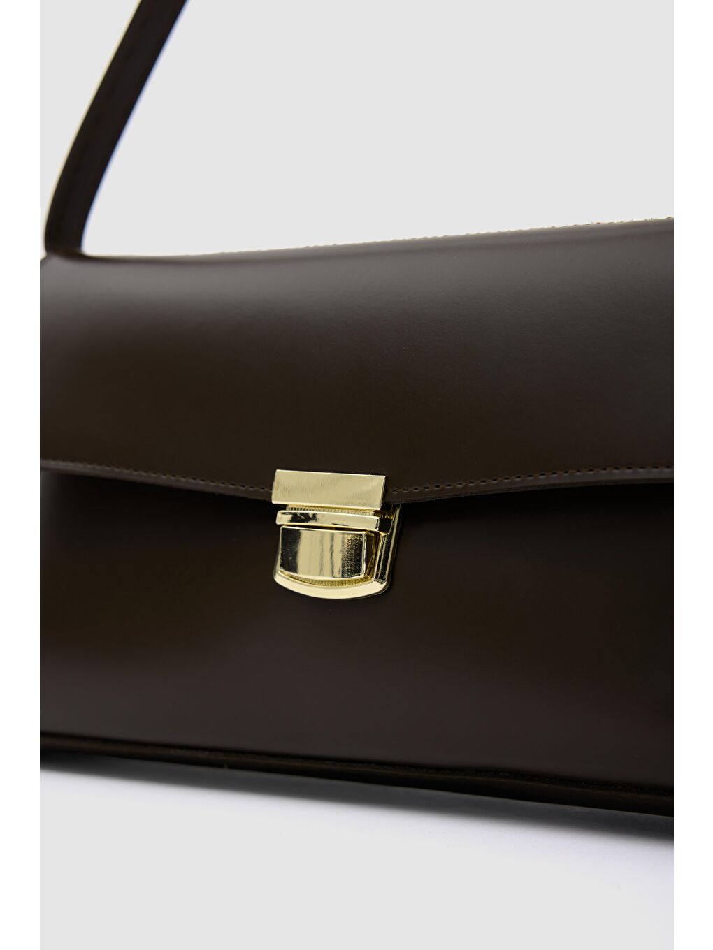 Kahverengi Lauren City Baget Çanta Kahve-5