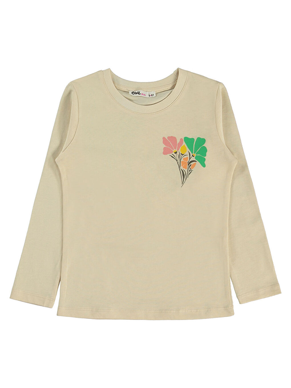 Girls Kız Çocuk 2'li Sweatshirt 5-13 Yaş Yeşil-2