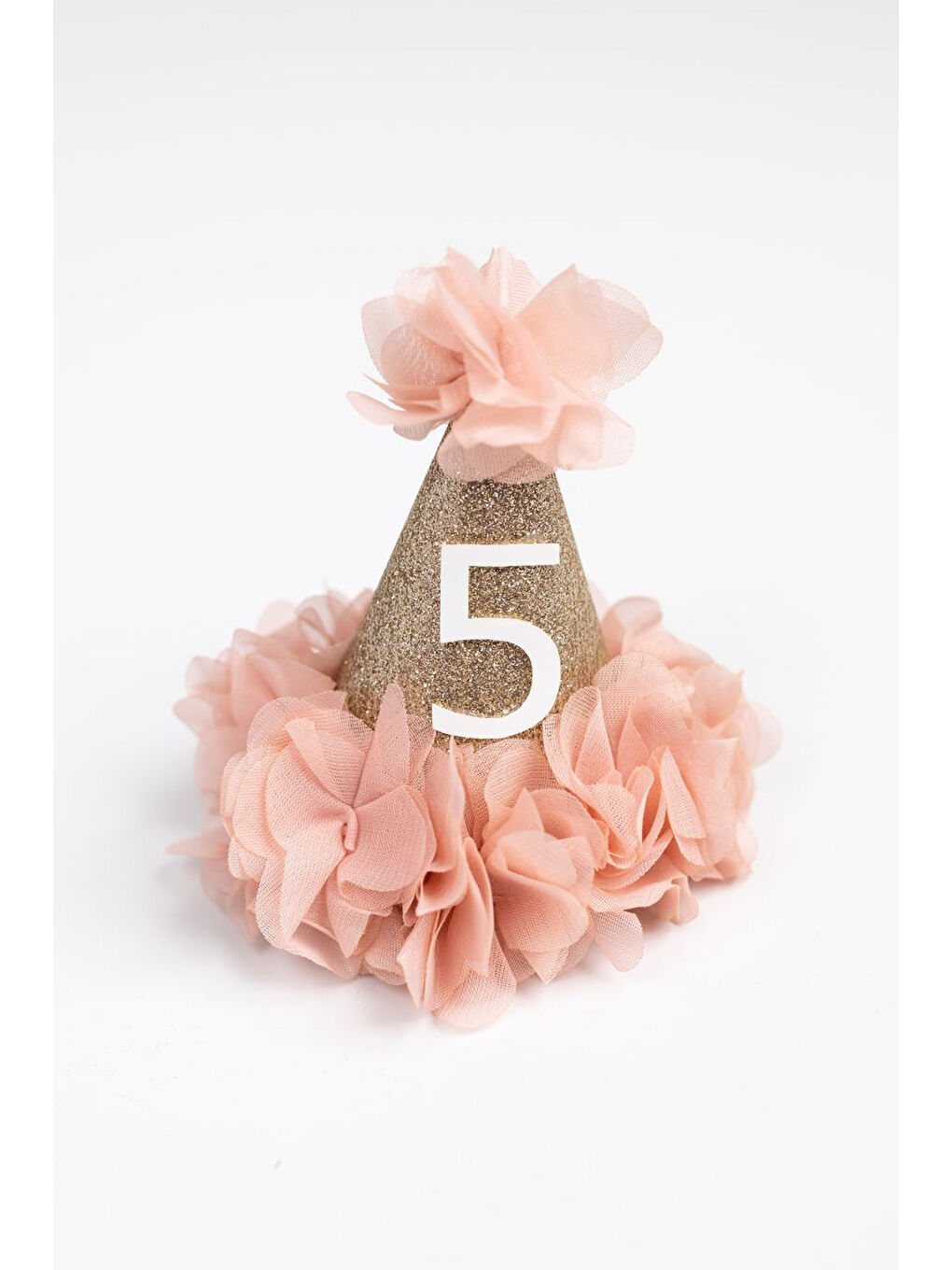 Pembe Pudra 5 Yaş Huni Doğum Günü Klips Toka