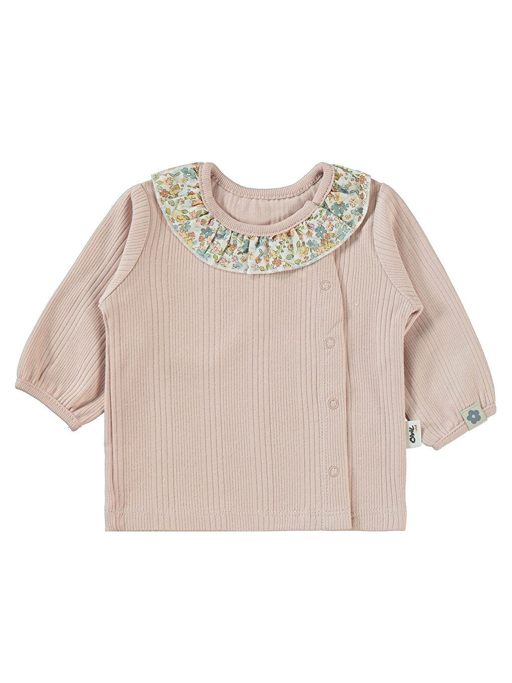 Pembe Baby Kız Bebek Pijama Takımı 1-6 Ay Pudra-2