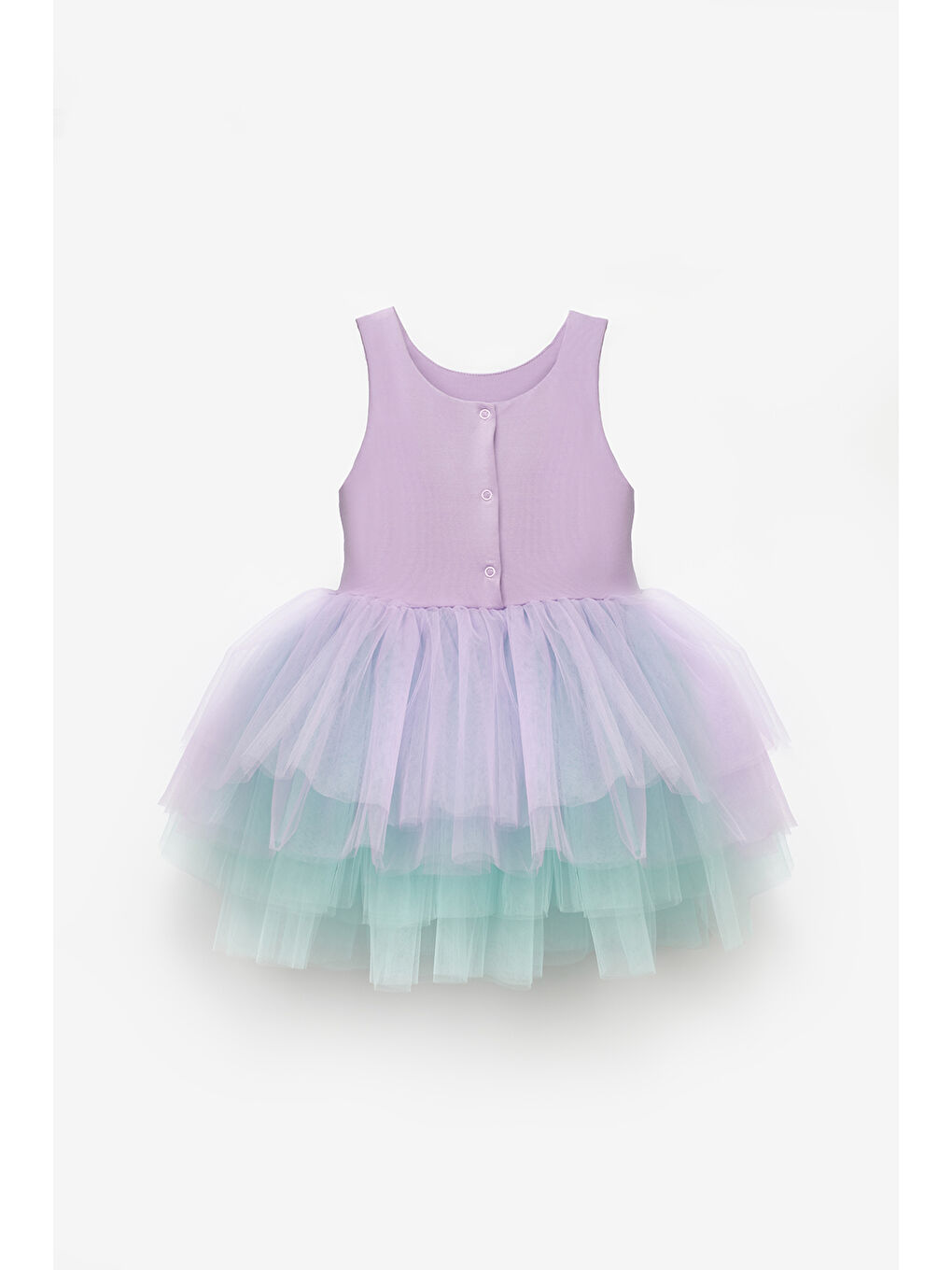 Lila Tül Etekli Kız Bebek Balerin Elbise - Carmen-1