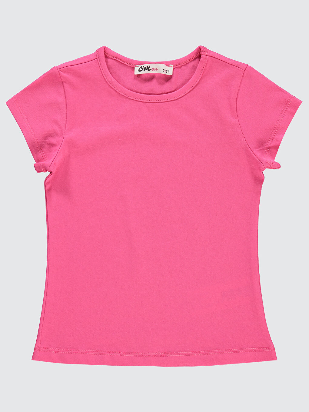 Girls Kız Çocuk Tişört 2-5 Yaş Pembe Sıklamen