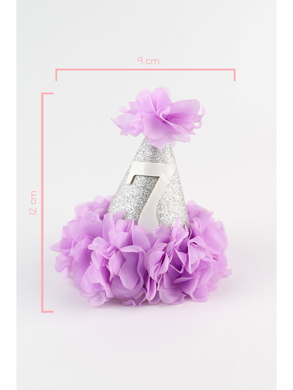 Lila 7 Yaş Huni Doğum Günü Klips Toka-2