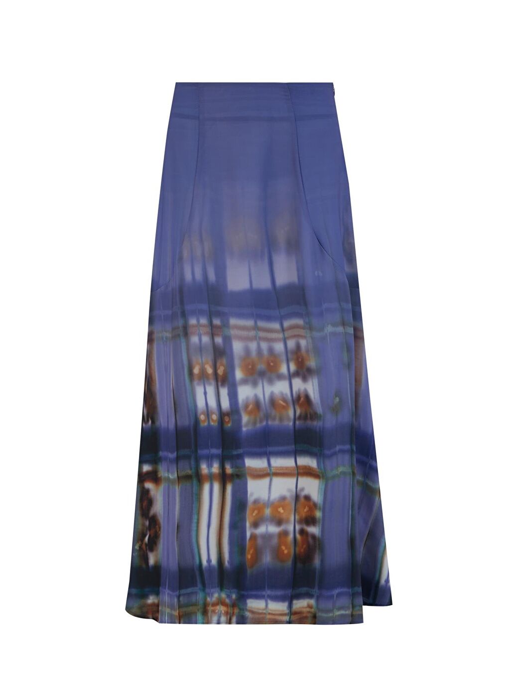 Mavi Emprime Volanlı Etek 25Y1817 Puslu Mor-4