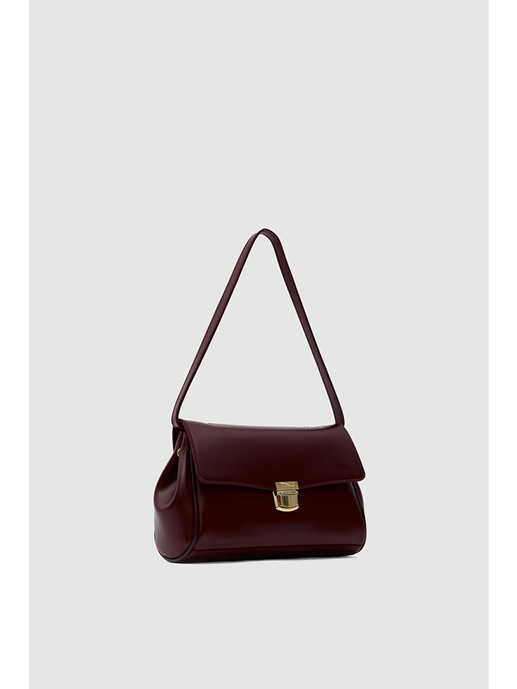 Lauren City Baget Çanta Bordo-2