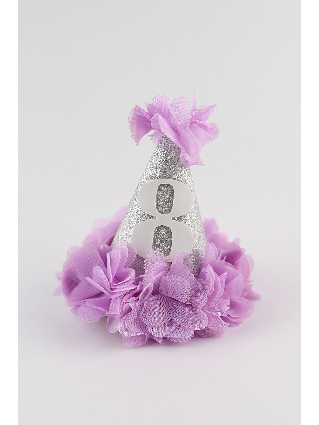 Lila 8 Yaş Huni Doğum Günü Klips Toka