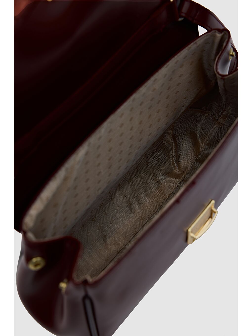 Lauren City Baget Çanta Bordo-5