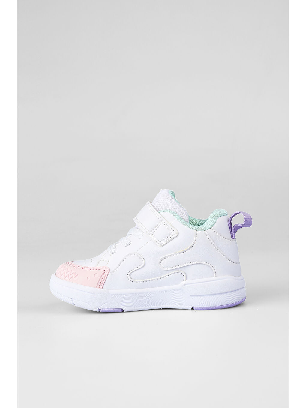 Nita Hafif Kız Bebek Beyaz/Pembe Sneaker-1