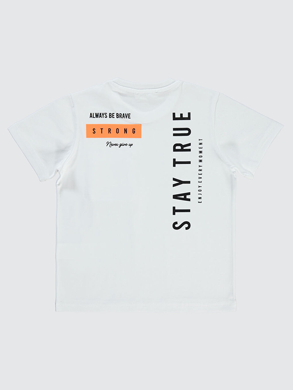 Boys Erkek Çocuk Tişört 6-9 Yaş Beyaz-1