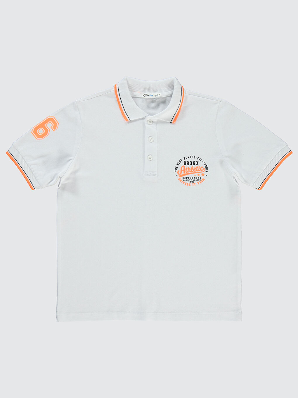 Boys Erkek Çocuk Tişört 10-13 Yaş Beyaz