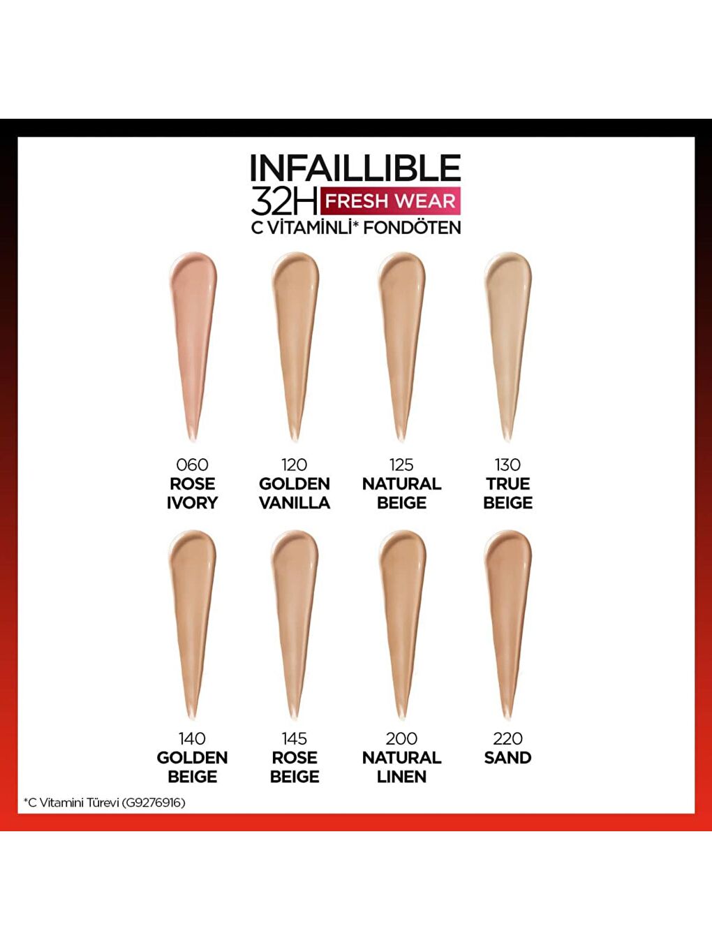 L'Oreal Paris Nude Infaillible 32H Fondöten 140 Golden Beige - 6