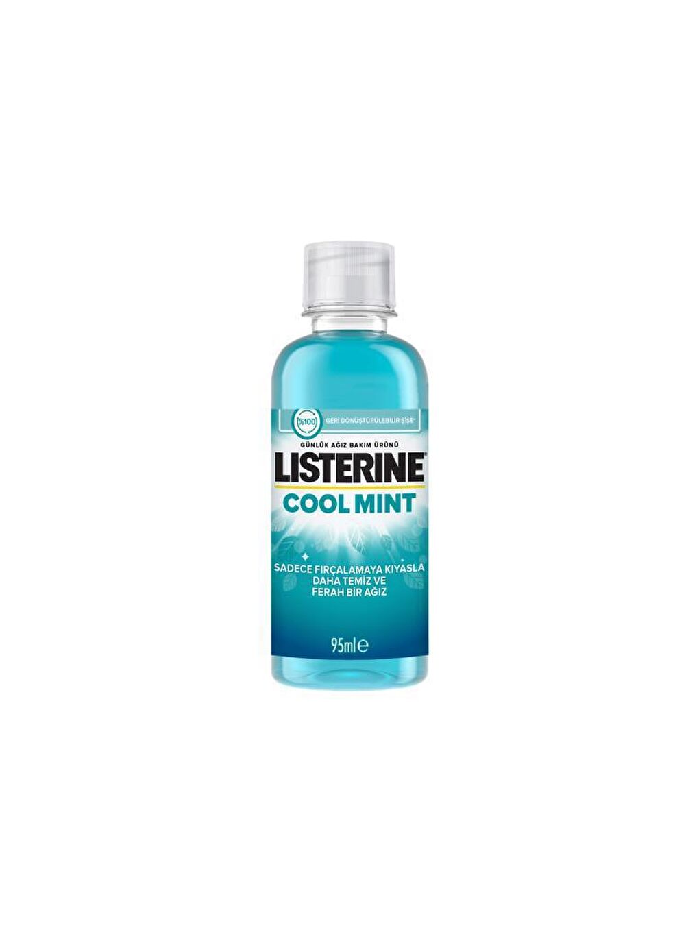 Listerine Renksiz Cool Mint Ağız Bakım Suyu 95 ml - 1