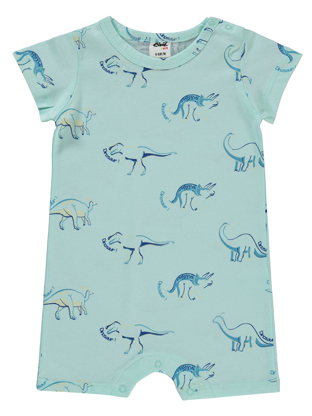 Yeşil Baby Erkek Bebek Patiksiz Tulum 6-18 Ay Mint