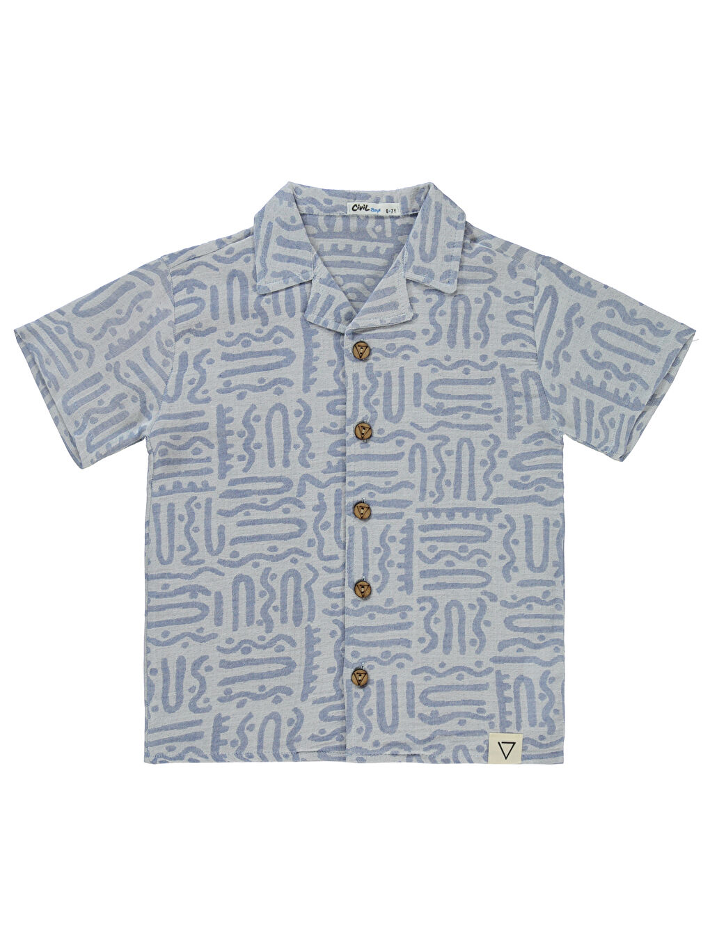 Boys Erkek Çocuk Gömlek 6-9 Yaş Mavi