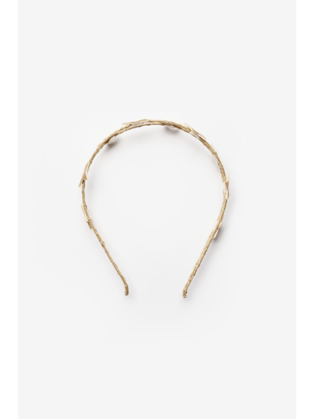 Sarı Altın Minik Yıldızlı Kız Çocuk Taç-2