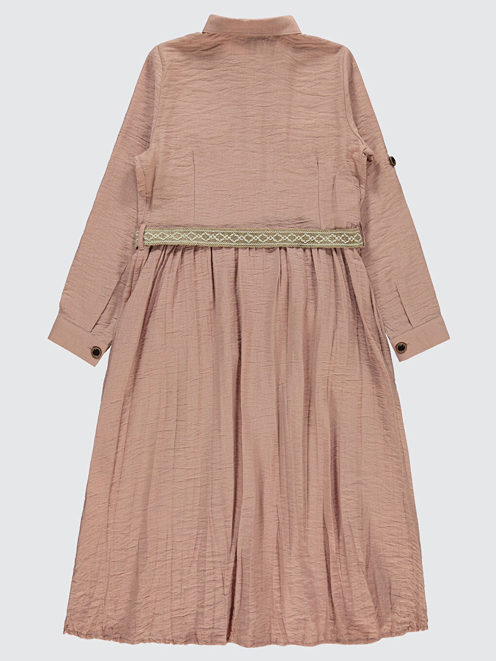 Pembe Girls Kız Çocuk Elbise 10-13 Yaş Pudra-1