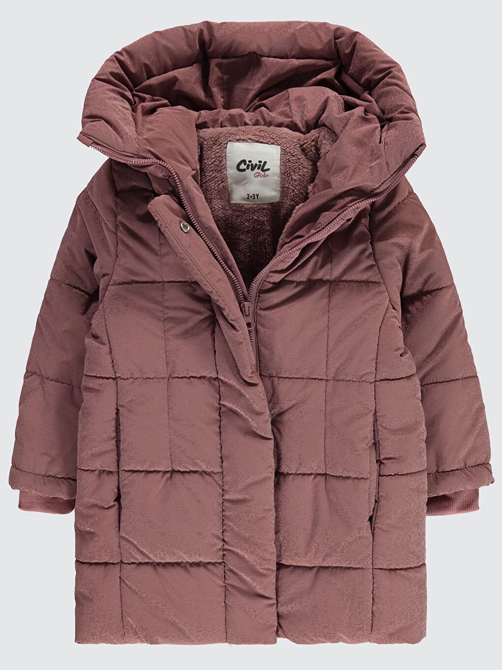 Pembe Girls Kız Çocuk Kapüşonlu Mont 2 5 Yaş Pudra-1