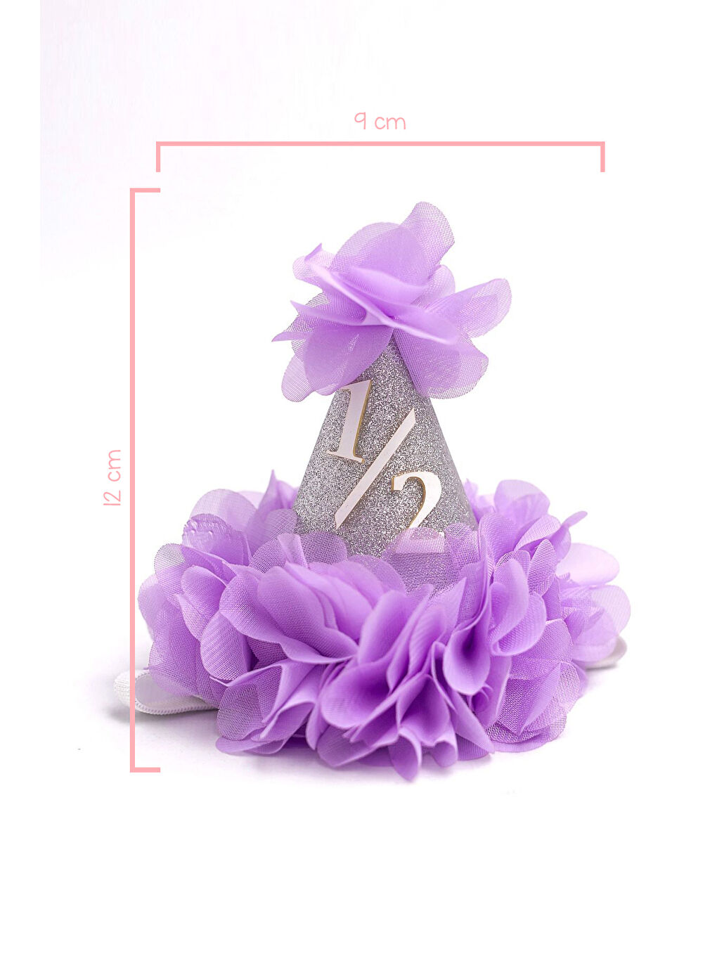 Lila 1/2 Yaş Huni Bebek Taç-1