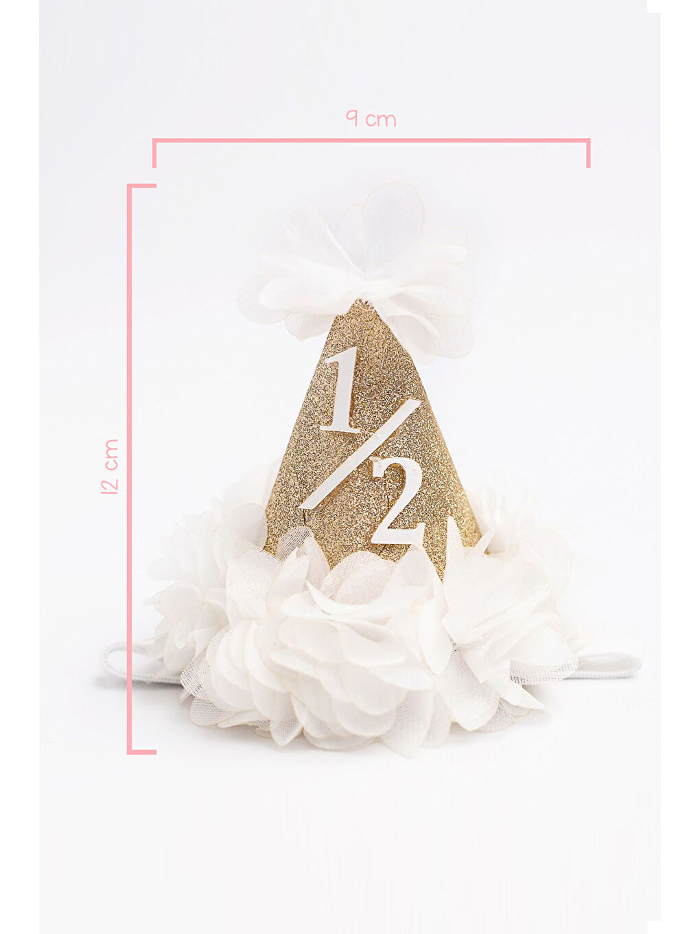 Beyaz 1/2 Yaş Huni Bebek Taç-1