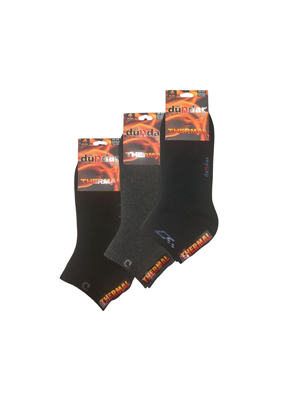 Karışık Asorti 3'Lü Erkek Termal Patik Çorap