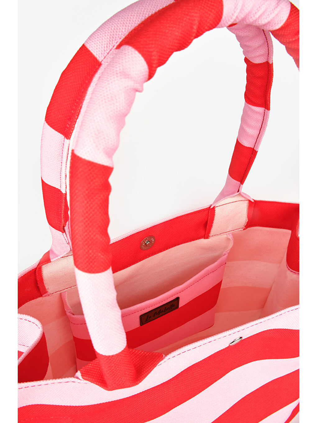 Pembe Çizgili Çocuk Plaj Çantası-2