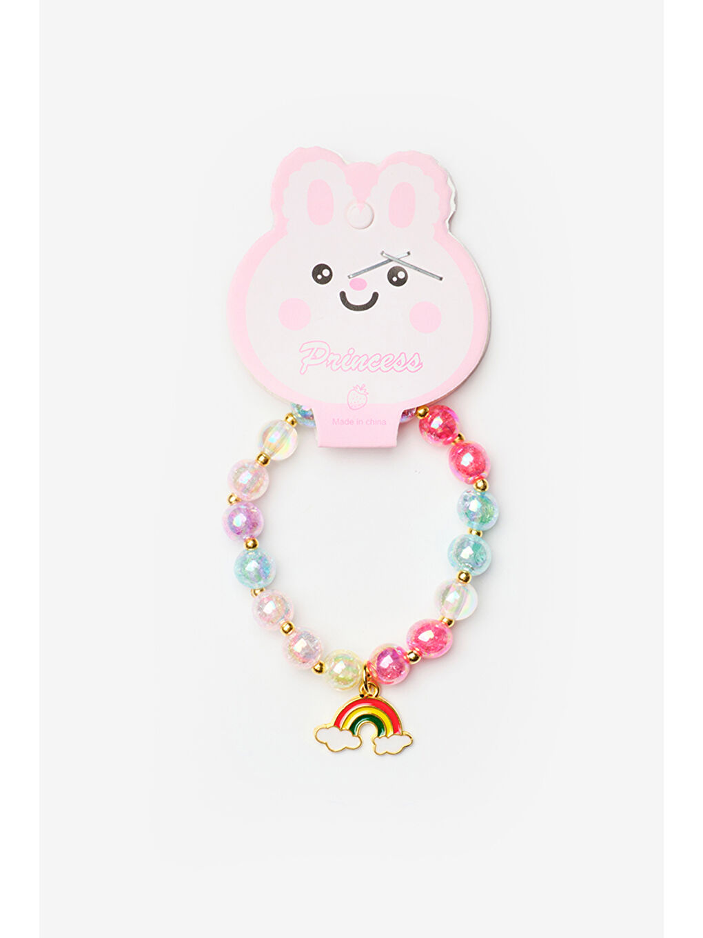 Kırmızı Figürlü Kız Çocuk Boncuk Bileklik