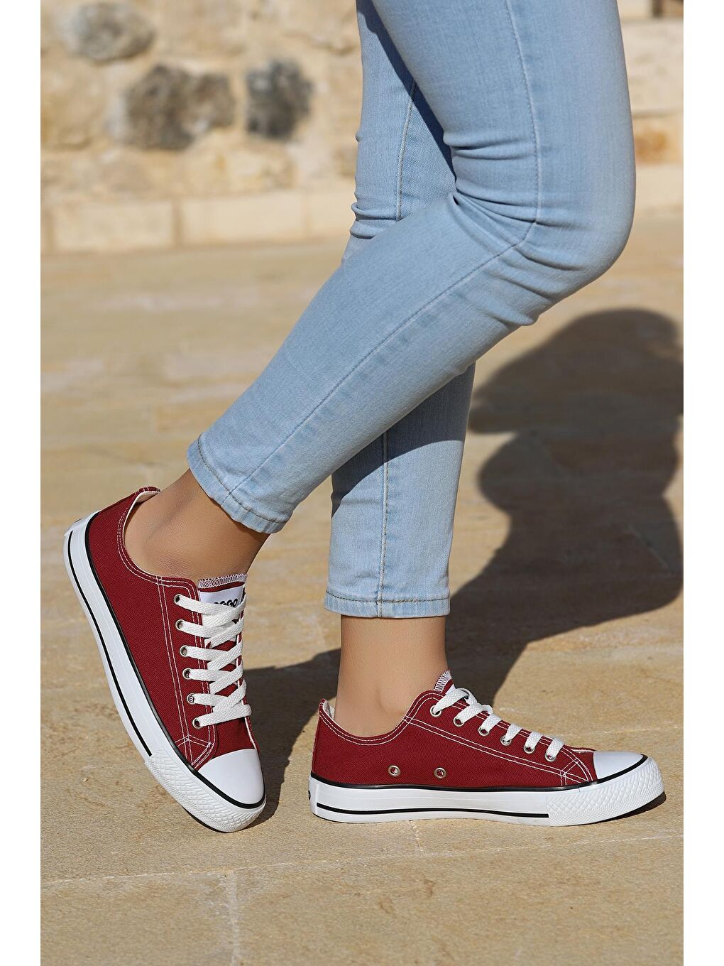 Bordo 2250 Günlük Keten Kadın Spor Ayakkabı