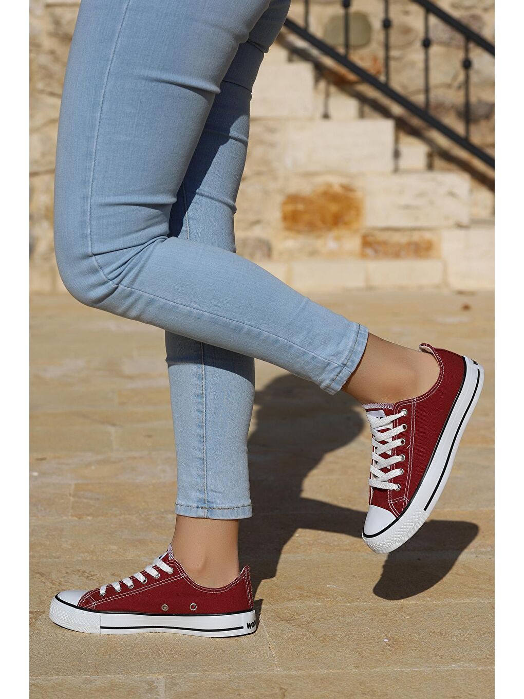 Bordo 2250 Günlük Keten Kadın Spor Ayakkabı-1