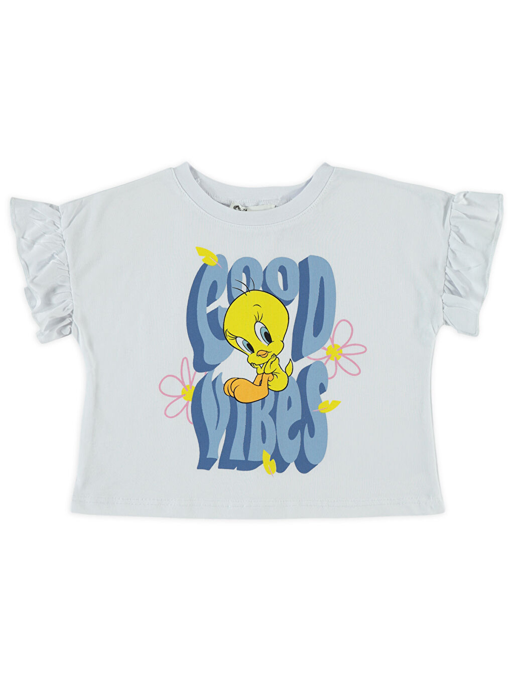 Tweety Kız Çocuk Tişört 2-5 Yaş Beyaz