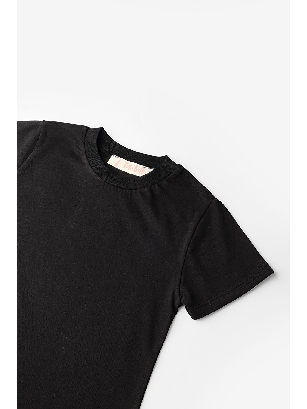 Siyah Penye Basic Çocuk Tişört-2