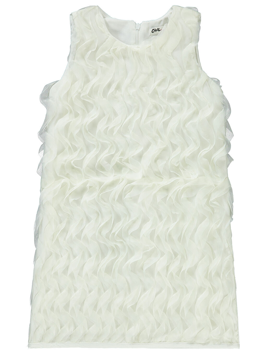 Girls Kız Çocuk Elbise 6-9 Yaş Ekru-2