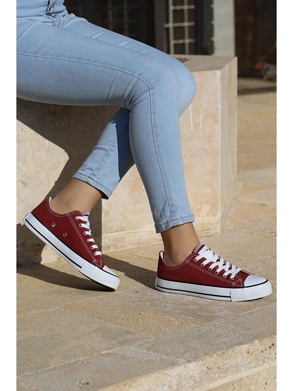 Bordo 2250 Günlük Keten Kadın Spor Ayakkabı-3