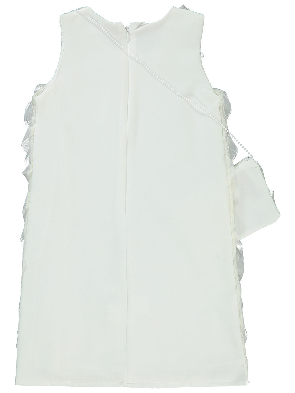 Girls Kız Çocuk Elbise 6-9 Yaş Ekru-3