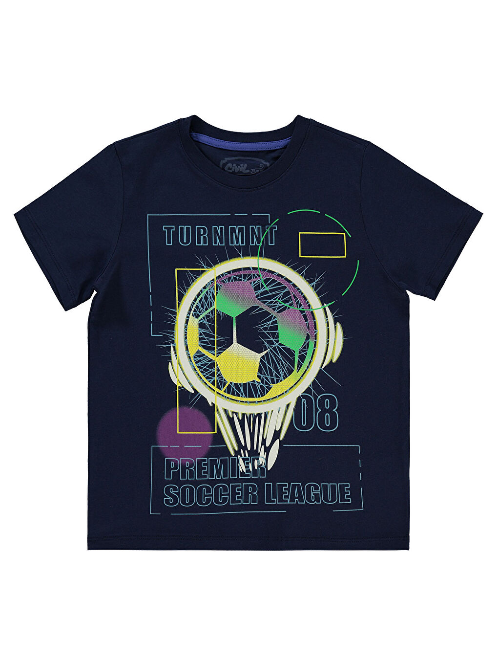 Boys Erkek Çocuk Tişört 10-13 Yaş Lacivert