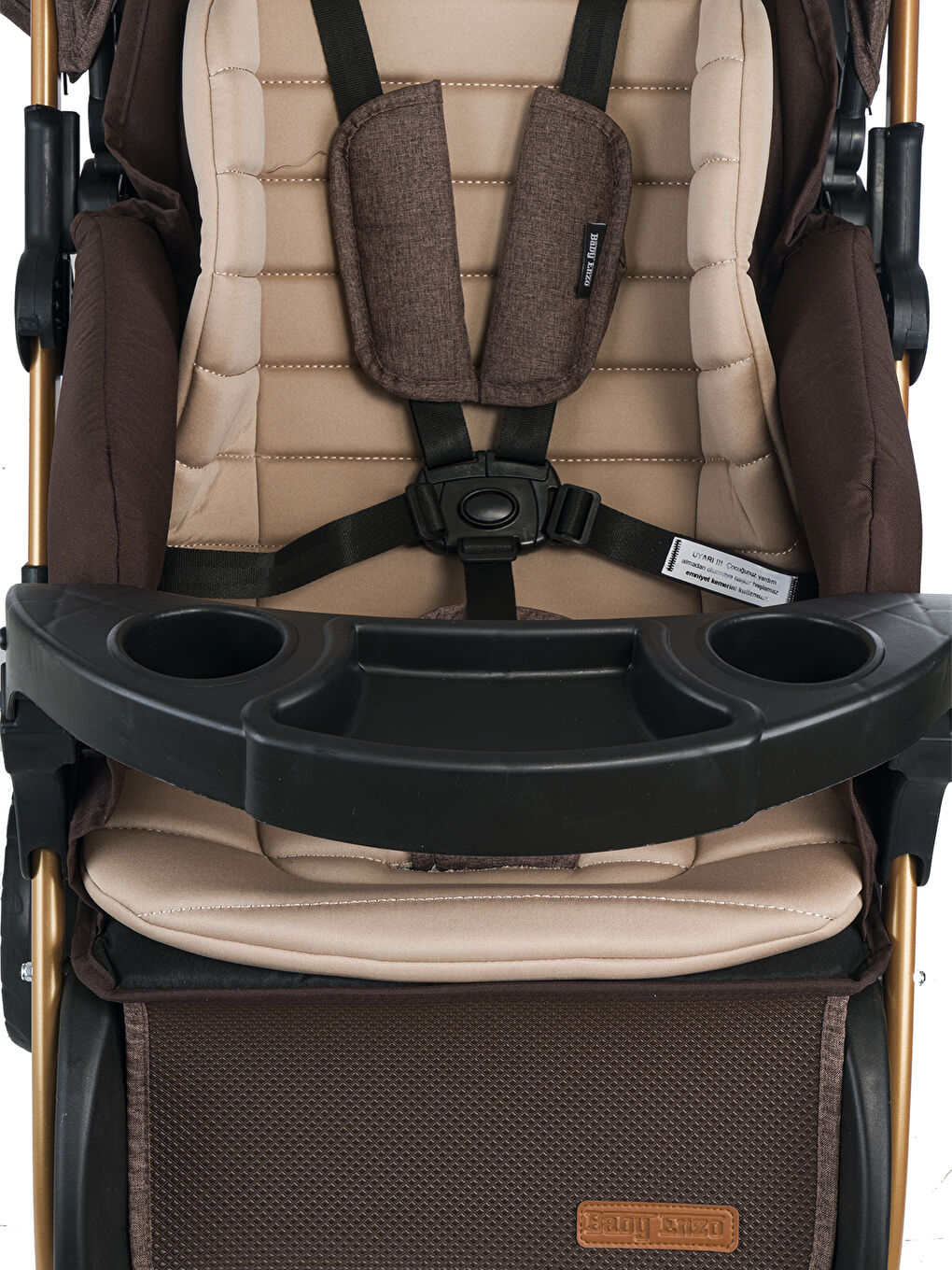 Step25 Çift Yönlü Bebek Arabası Gold Siyah-1