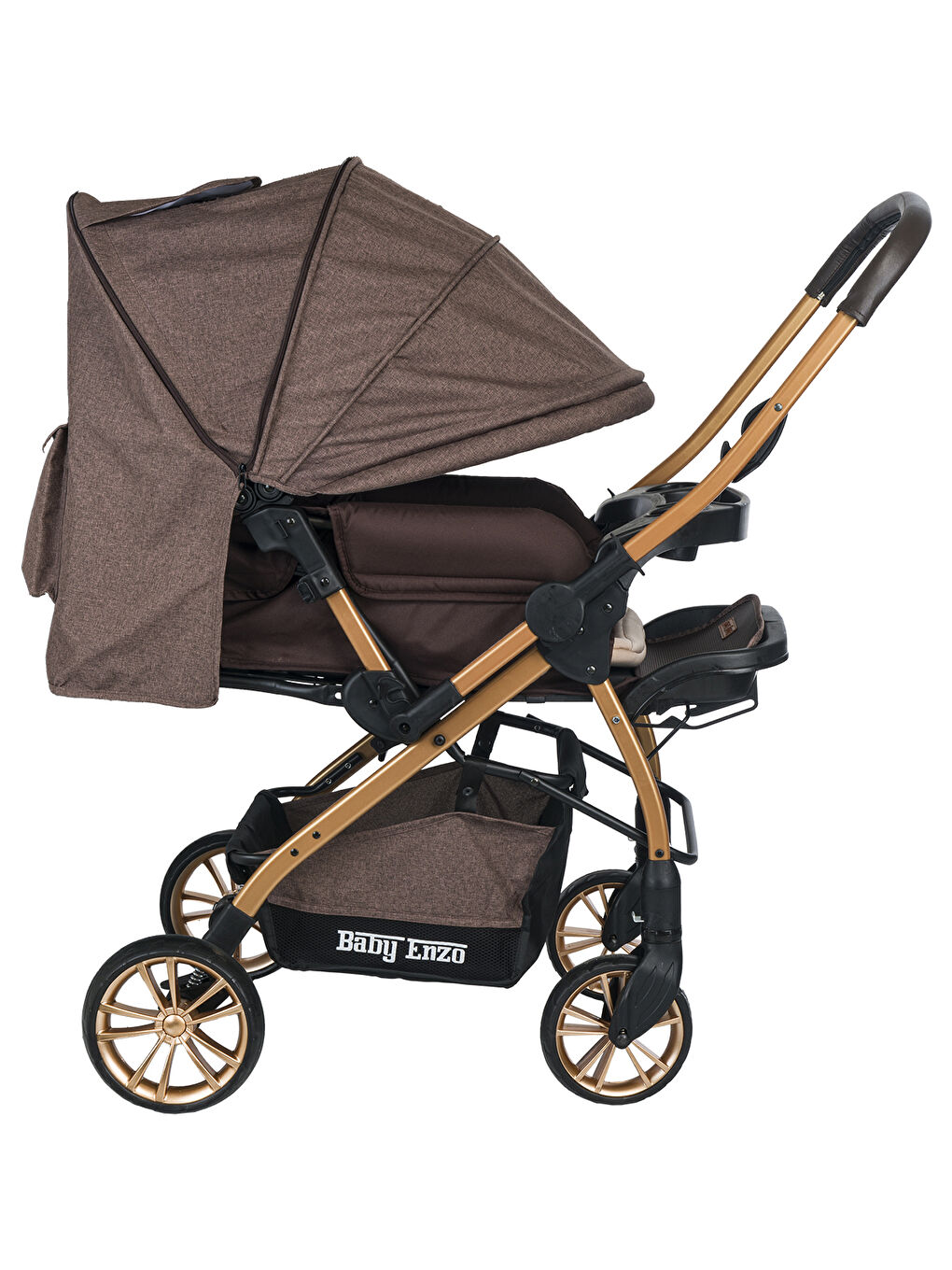 Step25 Çift Yönlü Bebek Arabası Gold Siyah-7