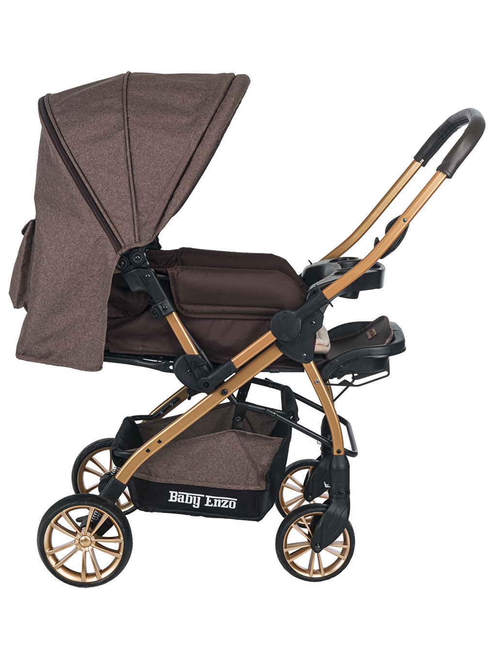 Step25 Çift Yönlü Bebek Arabası Gold Siyah-6