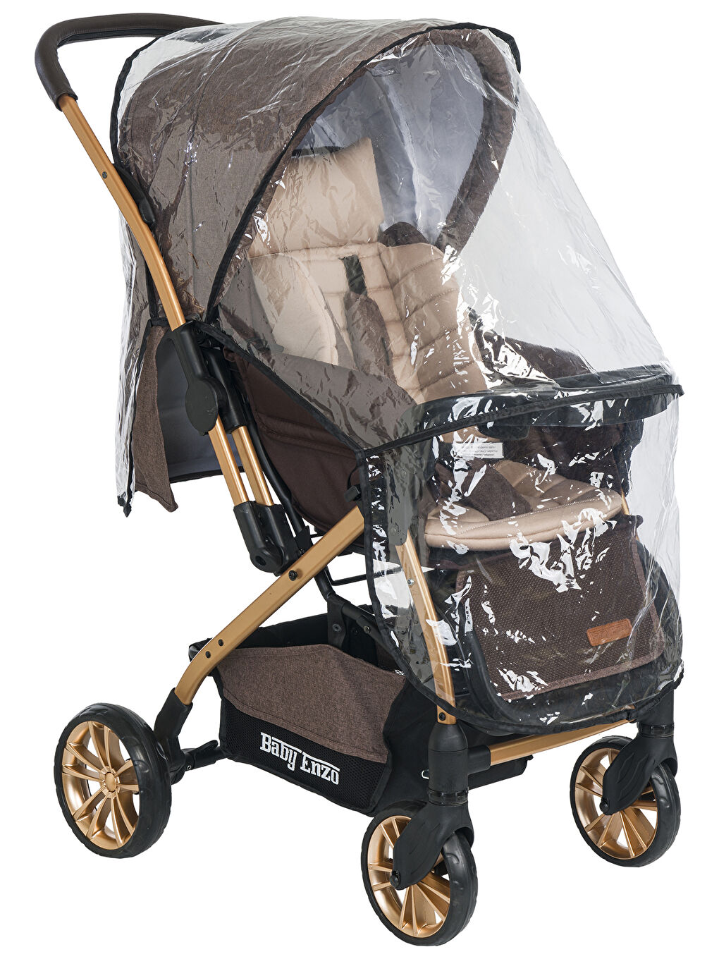 Step25 Çift Yönlü Bebek Arabası Gold Siyah-3