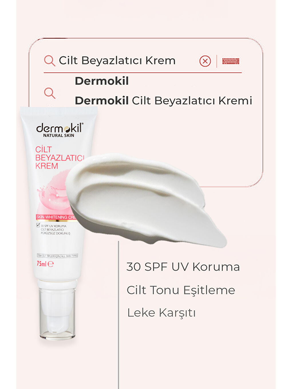 DERMOKIL Cilt Beyazlatıcı Krem 75 ml - 2