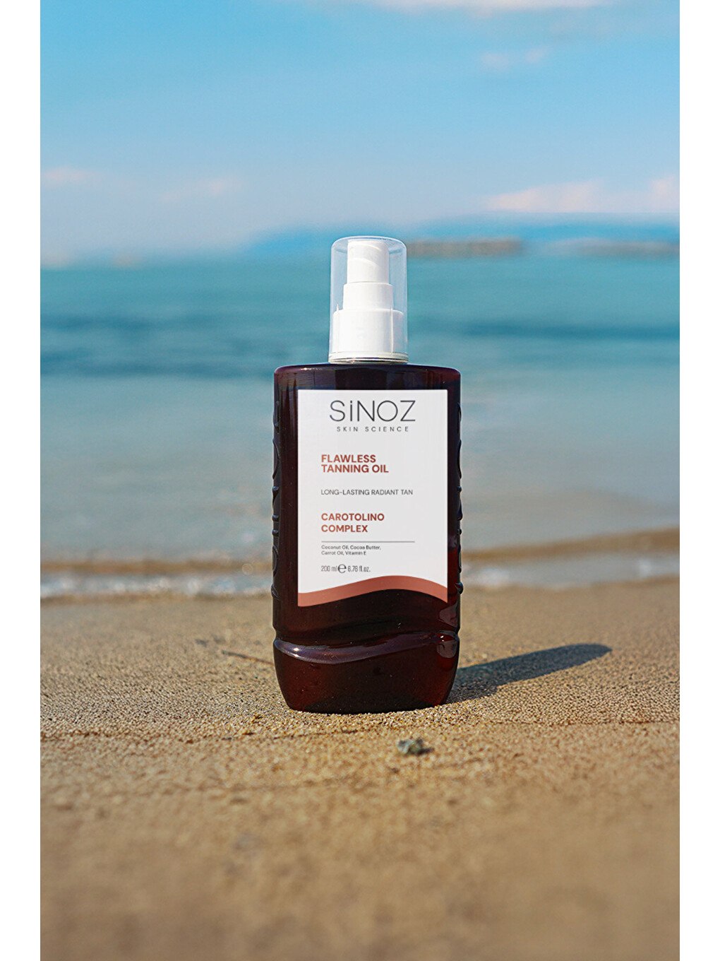 Kusursuz Bronzlaştırıcı Güneş Yağı Spreyi 200 ml Hindistan Cevizi Kakao Havuç Yağı Içeren-4