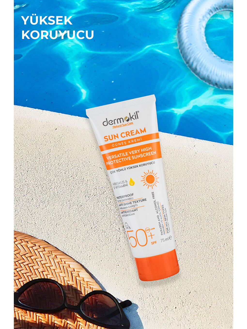 Sun Cream Çok Yönlü Yüksek Koruyucu Güneş Kremi SPF 50+ 75 ml-1