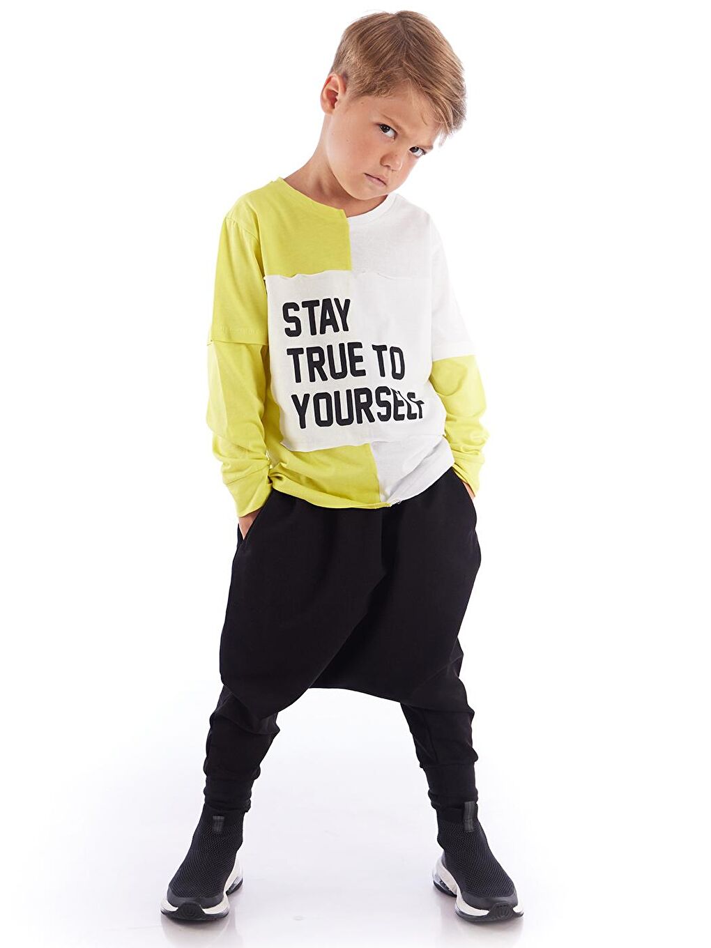 Siyah Comfy Baggy Eşofman Altı Şalvar-2