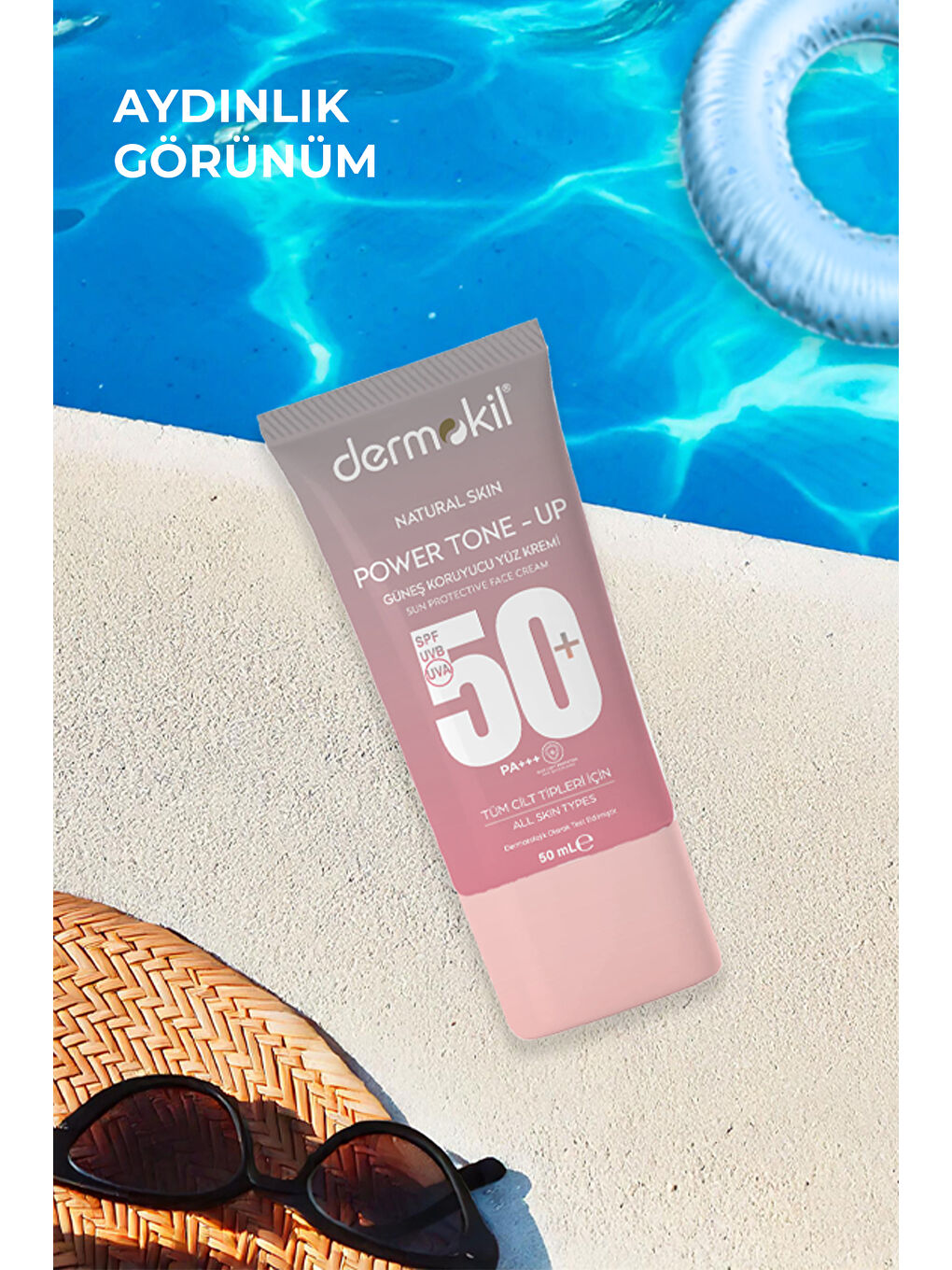 Power Tone-Up Güneş Koruyucu Suya Dayanıklı Yüz Kremi +50 SPF 50 ml-1