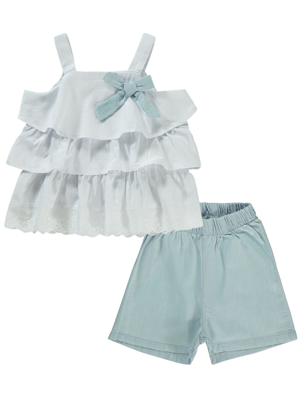 Girls Kız Çocuk Takım 2-5 Yaş Ekru