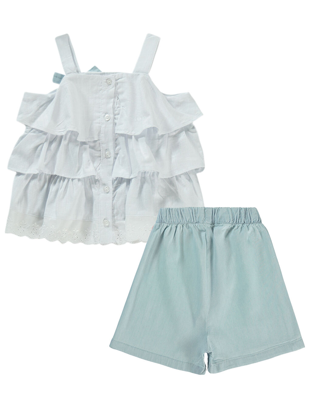 Girls Kız Çocuk Takım 2-5 Yaş Ekru-1