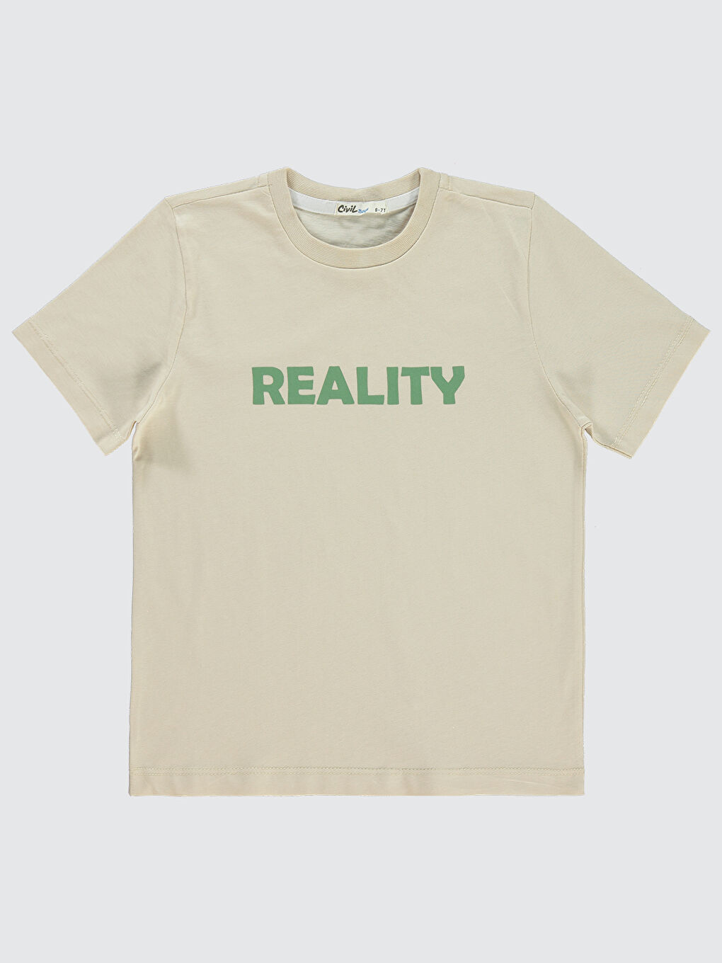 Boys Erkek Çocuk Tişörtlü Gömlek 6-9 Yaş Açık Haki-4