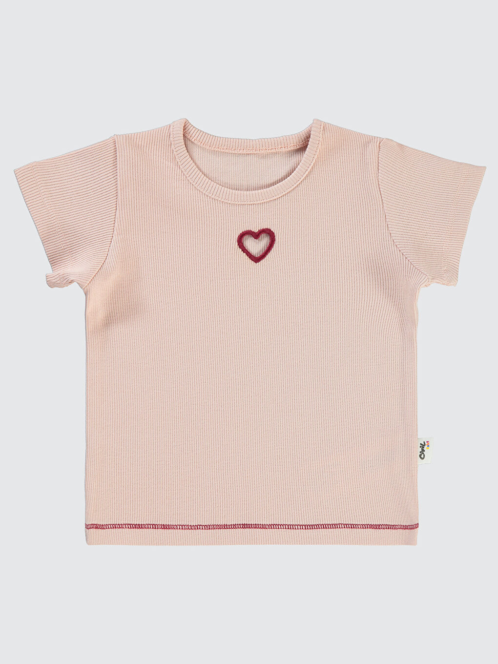 Pembe Baby Kız Bebek Tişört 6-18 Ay Pudra