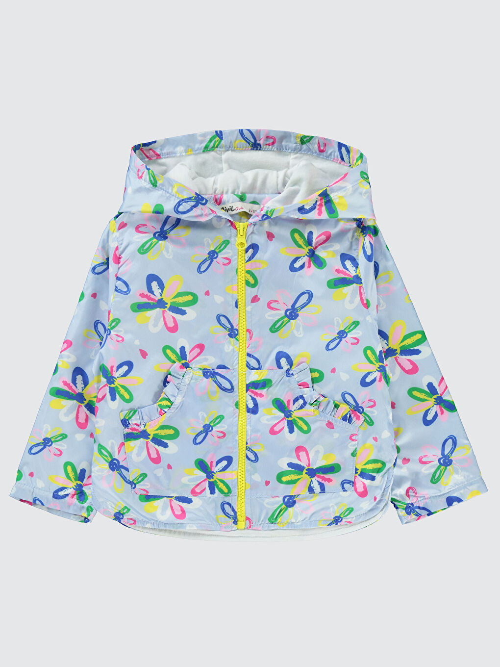 Girls Kız Çocuk Yağmurluk 2-5 Yaş Mavi