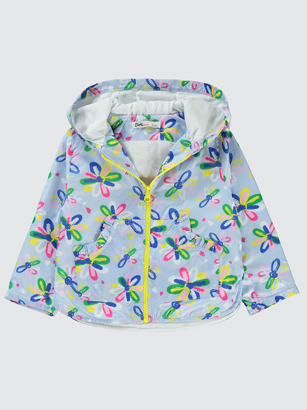 Girls Kız Çocuk Yağmurluk 2-5 Yaş Mavi-1