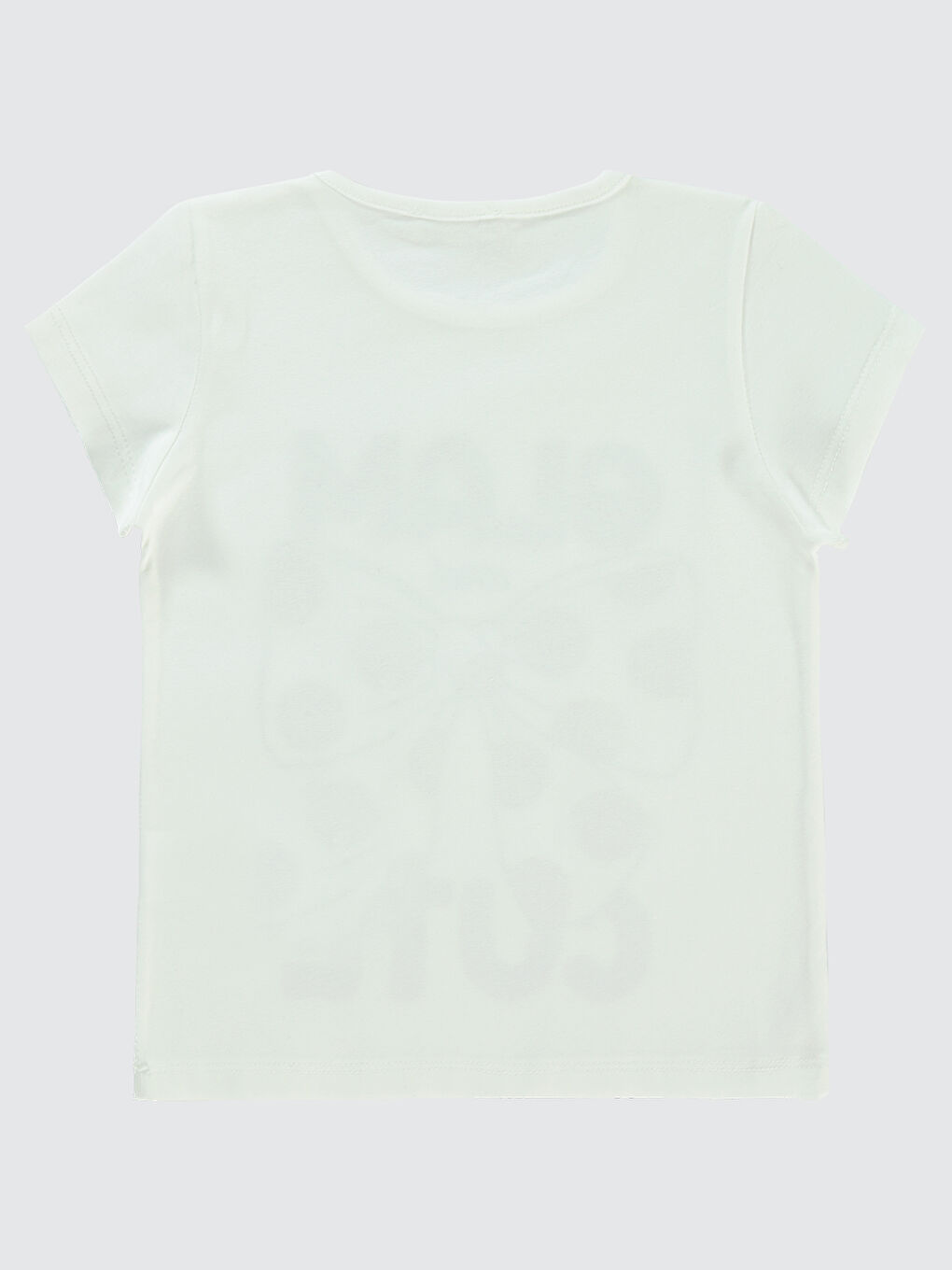 Girls Kız Çocuk Tişört 2-5 Yaş Ekru-1